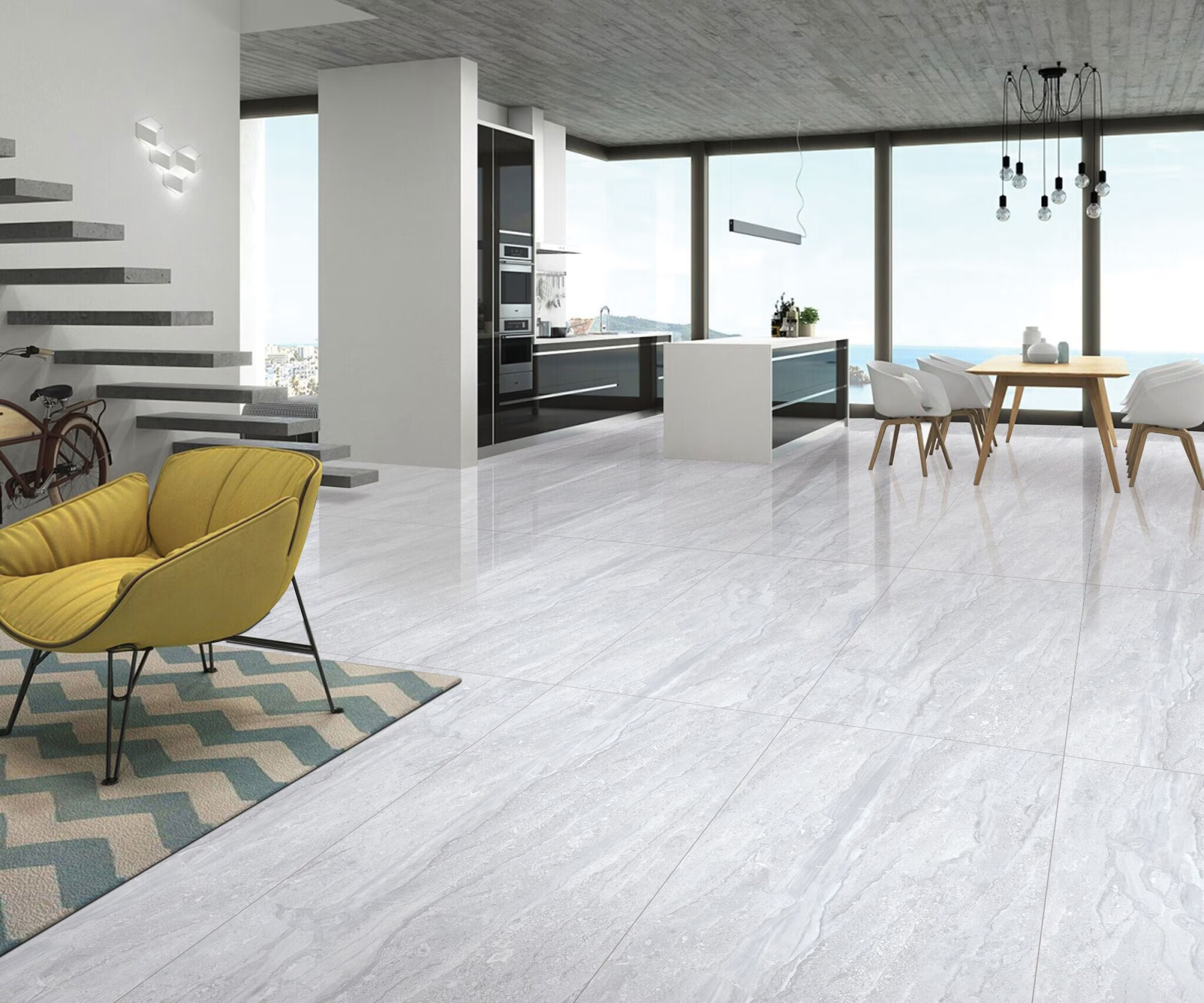No common wall floor plate diagram at DSR The Address — cruciform tower design ensuring full apartment independence